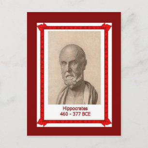 beroemde mensen, Hippocrates, Briefkaart