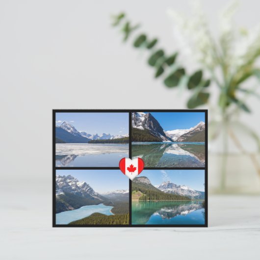 Beroemde meren en landschappen in West-Canada Briefkaart (Staand voorkant)
