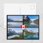 Beroemde meren en landschappen in West-Canada Briefkaart (Voorkant / Achterkant)