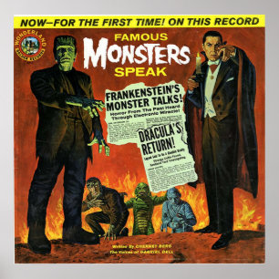 beroemde Monsters spreken Poster