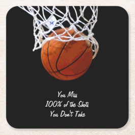 Beroemde Motivatie Quote Basketbal Kartonnen Onderzetters