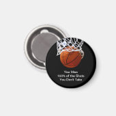 Beroemde Motivatie Quote Basketbal Magneet (Voorkant / Achterkant)