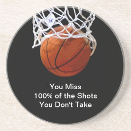Beroemde Motivatie Quote Basketbal Zandsteen Onderzetter