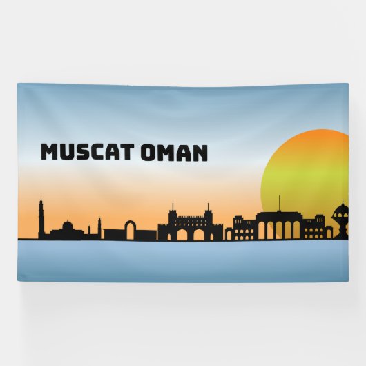 Beroemde Muscat Oman Spandoek (Horizontaal)