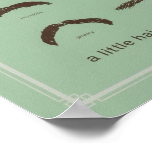 beroemde Mustaches Poster (Hoek)