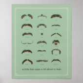 beroemde Mustaches Poster (Voorkant)