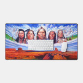 Beroemde Native Americans Indiaanse Hoofdmannen Sc Bureaumat (Keyboard & Muis)