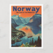 Beroemde Noorse  reisplaats Briefkaart (Voorkant)