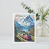 Beroemde Noorse  reisplaats Briefkaart (Staand voorkant)