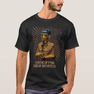 beroemde oude standbeeld van de Ptah God van Archi T-shirt