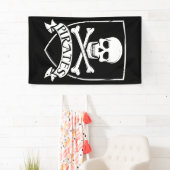 Beroemde Piratenschedel Botten Spandoek (Insitu)
