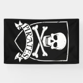 Beroemde Piratenschedelbotten Spandoek (Horizontaal)
