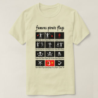 beroemde piratenvlaggen t-shirt
