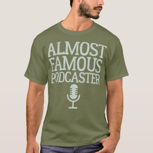 Beroemde Podcaster T-shirt (Voorkant)