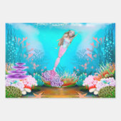 Beroemde pop gekleed als een zeemeermin inpakpapier vel (Voorkant 2)