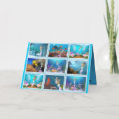 Beroemde pop gekleed als een zeemeermin kaart (Achterkant)