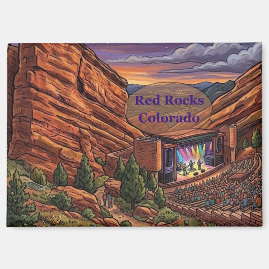 Beroemde Red Rocks Magneet (Voorkant)