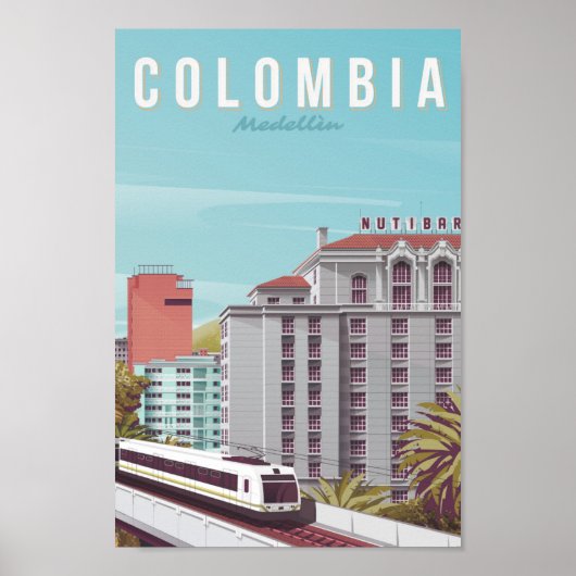Beroemde reisplaats van Colombia Poster (Voorkant)