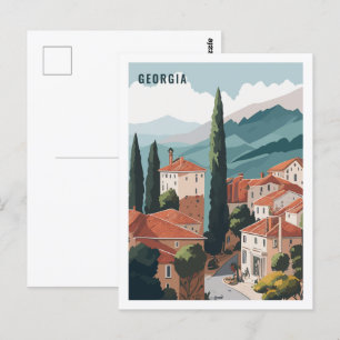 Beroemde reisplaats van Georgia Briefkaart