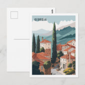 Beroemde reisplaats van Georgia Briefkaart (Voorkant / Achterkant)