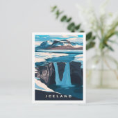 Beroemde reisplaats van IJsland Briefkaart (Staand voorkant)