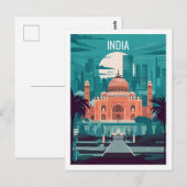 Beroemde reisplaats van India Briefkaart (Voorkant / Achterkant)