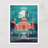 Beroemde reisplaats van India Briefkaart (Voorkant)