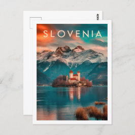 Beroemde reisplaats van Slovenië Briefkaart