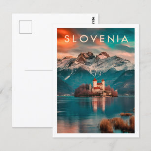 Beroemde reisplaats van Slovenië Briefkaart