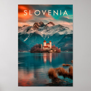 Beroemde reisplaats van Slovenië Poster