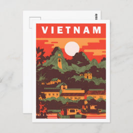 Beroemde reisplaats van Vietnam Briefkaart