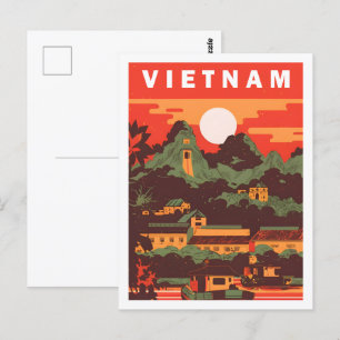 Beroemde reisplaats van Vietnam Briefkaart