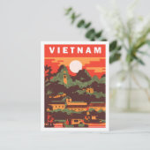 Beroemde reisplaats van Vietnam Briefkaart (Staand voorkant)