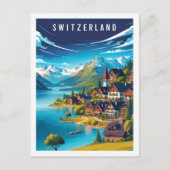 Beroemde reisplaats Zwitserland Briefkaart (Voorkant)