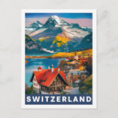 Beroemde reisplaats Zwitserland Briefkaart (Voorkant)