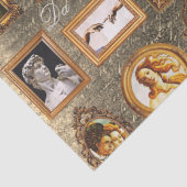 Beroemde Renaissance kunst ingelijst Antiek Decoup Tissuepapier (Detail)