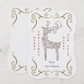 Beroemde Rendier Kerstkaart (Voorkant / Achterkant)