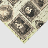 Beroemde Rococo Art Framed Antiek Beige Decoupage Tissuepapier (Detail)