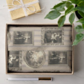 Beroemde Rococo Art Framed Antiek Beige Decoupage Tissuepapier (Geschenk)