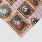 Beroemde Rococo Art Framed Antiek Decoupage Tissuepapier (Detail)