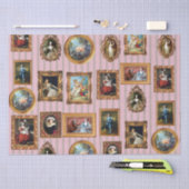 Beroemde Rococo Art Framed Antiek Decoupage Tissuepapier (Craft)