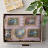 Beroemde Rococo Art Framed Antiek Decoupage Tissuepapier (Geschenk)