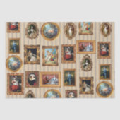 Beroemde Rococo Art Framed Antiek Decoupage Tissuepapier (Voorkant)