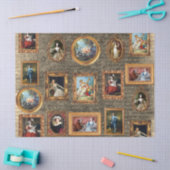 Beroemde Rococo Art Framed Antiek Decoupage Tissuepapier (Craft)