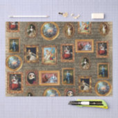 Beroemde Rococo Art Framed Antiek Decoupage Tissuepapier (Craft)