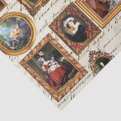 Beroemde Rococo Art Framed Antiek Decoupage Tissuepapier (Detail)