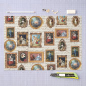 Beroemde Rococo Art Framed Antiek Decoupage Tissuepapier (Craft)