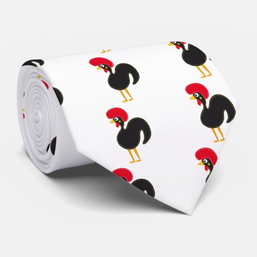 beroemde rooster van Barcelona 01 Stropdas (Opgerold)