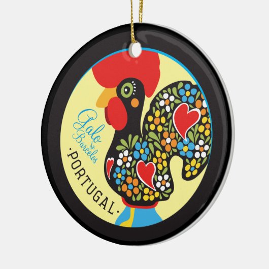 beroemde rooster van Barcelona #06 - Galo Barcelos Keramisch Ornament (Links)
