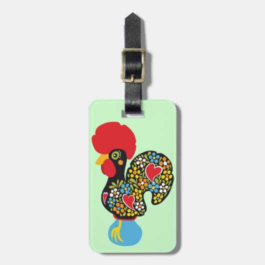 beroemde rooster van Barcelona Nr 06 Bagagelabel (Voorkant verticaal)
